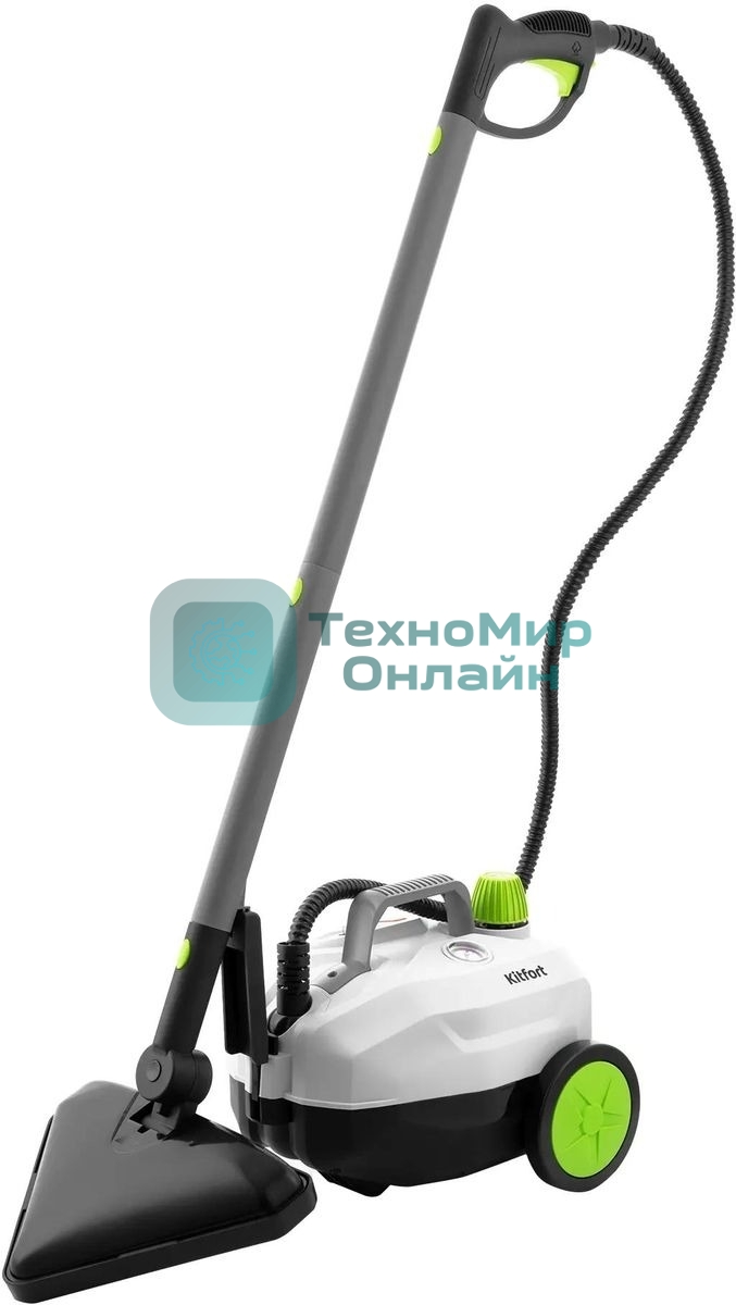 Пароочиститель Kitfort КТ-935 Мощность: 2000 Вт. Емкость бойлера: 2 л. Максимальное давление пара: 5 б