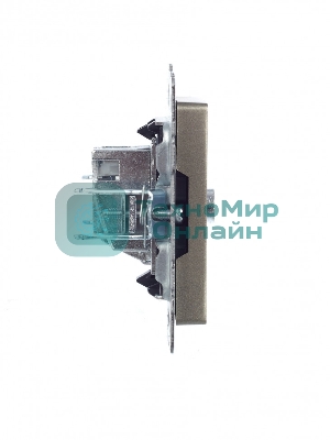 Розетка телевизионная оконечная IEK Brite РТВ11-0-БрШ (BR-A10-O-K37) СП шампань