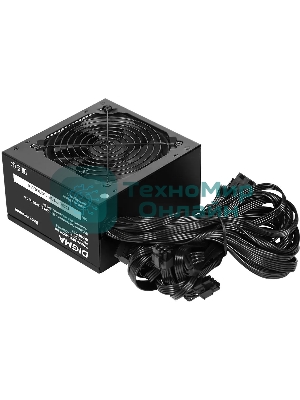 Блок питания Digma DPSU-400W-WH, 400 Вт, 80 PLUS белый, 120 мм, черный
