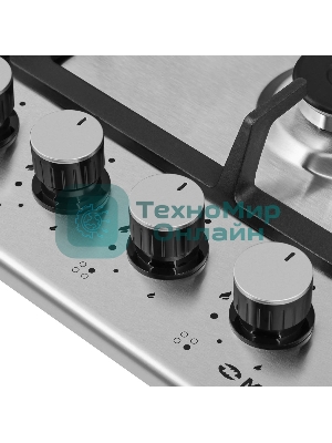 Газовая варочная панель Maunfeld EGHS.64.43CS/G, 4 конфорки, нержавеющая сталь, серебристый