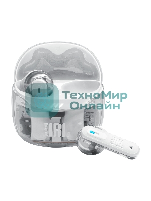 Наушники TWS JBL Tune Flex 2 призрачно-белый, вкладыши/внутриканальные (трансформер), Bluetooth, адаптивное шумоподавление