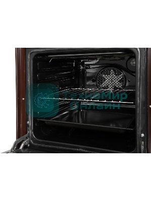 Плита электрическая Лысьва EF4004MK00 коричневый, конфорок 4 шт, духовка 57 л, 50 см x 84 см x 60 см (без крышки)