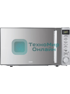Микроволновая печь BBK 20MWG-733T/BS-M серебристый, 20 л, 700 Вт, переключатели - тактовый механизм, кнопки