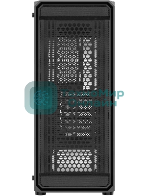 Компьютерный корпус Bloody BD-CC114 черный без БП ATX 8x120мм 1xUSB 2.0 1xUSB 3.0 audio bott PSU