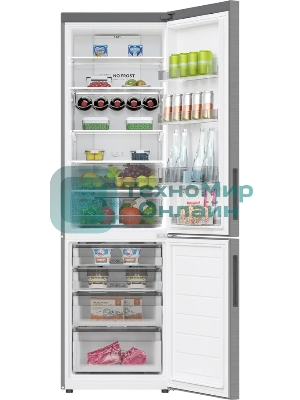 Холодильник Haier C2F637CFMVU1 серебристый двухкамерный 278/108л морозилка снизу, No Frost