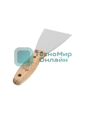 Шпательная лопатка Matrix из нержавеющей стали, 80 мм, буковая рукоятка, EFP