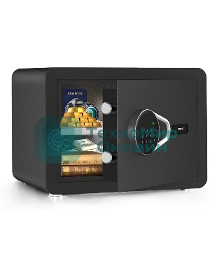 Сейф Deli ET540 350x 250x 250 мм, кодовый электронный/ключевой, черный