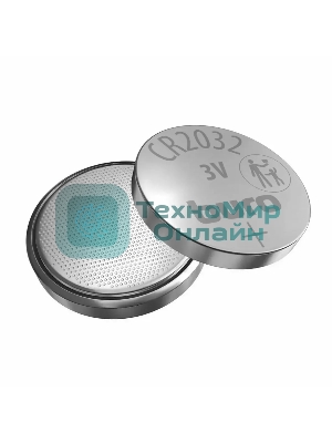 Батарея Buro Lithium CR2032 (1шт) блистер, 3 В