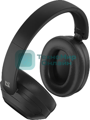 Беспроводные/проводные наушники Defender FreeMotion B490 черный, накладные, Bluetooth + проводной, складная конструкция, микрофон, до 10 ч