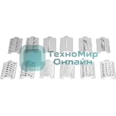 Мясорубка электрическая Haier HG-702 серебристый, 1900 Вт, 3.5 кг/мин, реверс, защита от перегрузки, насадки - 14