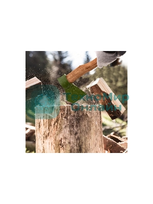 Топор кованный Сибртех, в сборе, 600/850 г, деревянное топорище, 400 мм, Б1