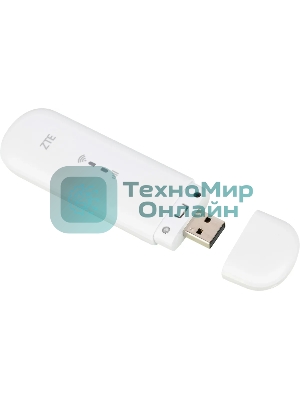 Модем 2G/3G/4G ZTE MF79RU USB Wi-Fi Firewall внешний белый