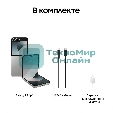 Смартфон Samsung Galaxy Z Flip 6 5G, 12/256Gb, серый