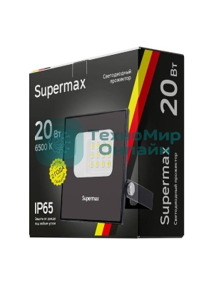 Прожектор светодиодный Supermax SPR 20Вт 6500К 2000лм IP65 Космос S_PR_LED_20