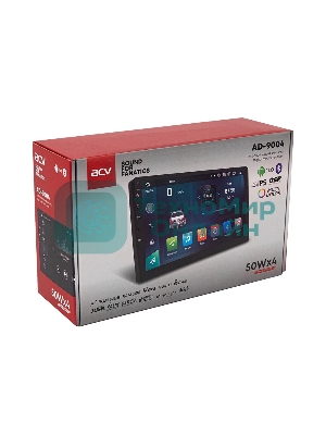 Автомагнитола ACV AD-9004, 2 DIN, 9