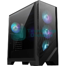Компьютерный корпус MSI MAG FORGE 320R AIRFLOW, Global, 2xUSB 3.2 Gen 1, 4x120мм ARGb Fan, ESDARGb Control Board, Tempered