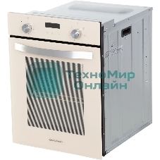 Шкаф духовой электрический Maunfeld EOEM516BG, 45 см, 51 л, бежевый, встраиваемый