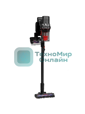 Пылесос вертикальный Deerma DEM-T50W серый/черный/красный, питание от аккумулятора, 420 Вт, уборка сухая, пылесборник 0.4 л