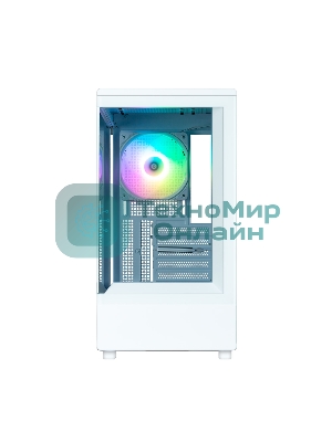 Компьютерный корпус ZALMAN P10, MATX, белый, WINDOW, 2x3.5