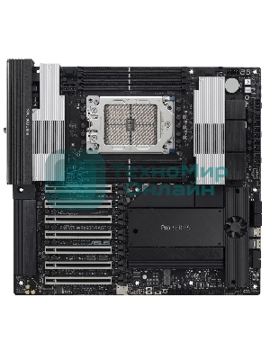 Материнская плата ASUS Pro WS WRX90E-SAGE SE, sTR5, AMD WRX90, 8xDDR5, 4xSATA, 4xM.2, 6xPCI-E 5.0 x16, 1xPCI-E 5.0 x8, 1xVGA, 2xMiniDP, 3x 10Gb LAN, 6xUSB-A 3.2 Gen 2, 1xUSB-A 2.0, 2xUSB-C USB4, 2x3.5 мм, 5.1, SSI EEB