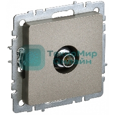 Розетка телевизионная оконечная IEK Brite РТВ11-0-БрШ (BR-A10-O-K37) СП шампань