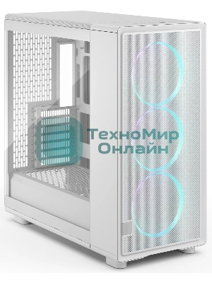 Корпус Fractal Design Epoch XL White TG RGB Clear Tint, Full-Tower, белый, 3 x 140 мм