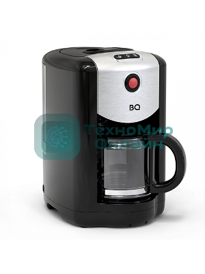 Кофеварка капельная со встроенной кофемолкой BQ CM1009 черный-стальной, исп. кофе - зерновой/молотый, 0.625 л, 700 Вт.