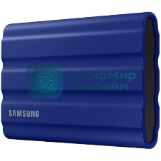 Внешний SSD Samsung T7 Shield, 2TB, USB 3.2 Gen 2 Type-C, R/W 1050/1000, синий