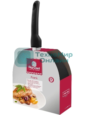 Сковорода Rondell Frank RDA-1372, 24 см, с крышкой, черный