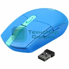 Мышь беспроводная Logitech G304 Lightspeed синий, 12000 dpi, радиоканал, USB, кнопки - 6