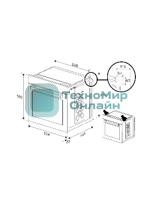 Встраиваемый духовой шкаф Beko BIOC1431KWNC белый