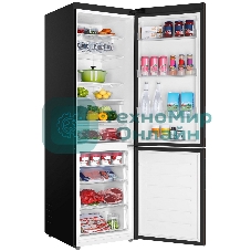 Холодильник Haier C4F740CDBGU1 графитовый двухкамерный 286/115л морозилка снизу, No Frost