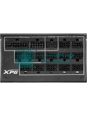 Блок питания ADATA XPG CYBERCORE II 1300W RTL (CYBERCOREII1300P-BKCEU), 1300Вт, 80 PLUS Platinum, 120мм, модульный, черный