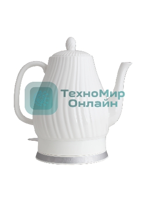 Чайник электрический Centek CT-0064 2.0л, 2150W, супербелая керамика, рельефный корпус