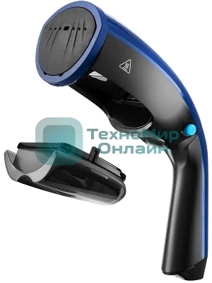 Отпариватель Kitfort КТ-987 черный/синий, 1200 Вт, 12 г/мин, 100 мл