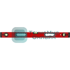 Уровень RGK U4080 пузырьковый 3глаз. магнит. красный