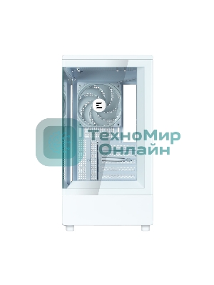 Компьютерный корпус ZALMAN P10, MATX, белый, WINDOW, 2x3.5