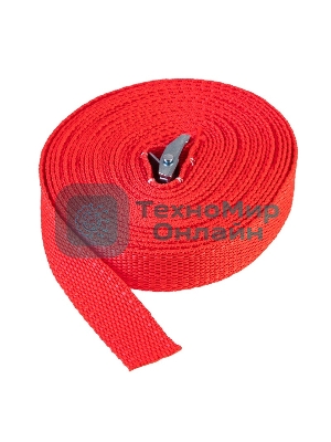 Ремень Rexant для крепления груза, с фиксатором, 6м красный