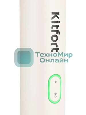 Пылесос ручной Kitfort КТ-5199 белый/черный, 90 Вт, уборка сухая, пылесборник контейнер 0.1 л