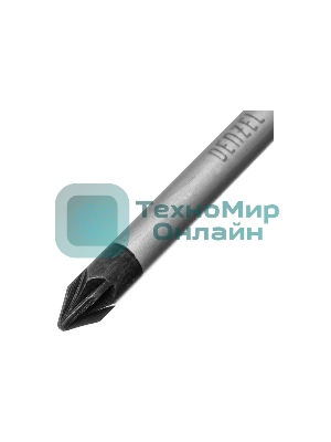 Отвертка Denzel PZ1x75 мм, S2, 3к рукоятка