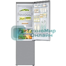 Холодильник Samsung RB37A5411SA графит двухкамерный 269/98л морозилка снизу, No Frost