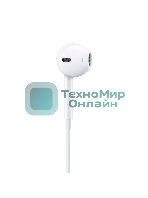 Проводные наушники Apple EarPods A1748 белый, вкладыши, Lightning, микрофон, регулировка громкости