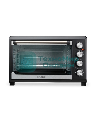 Мини-печь Hyundai MIO-HY075 38л. 2000Вт серебристый/черныйy