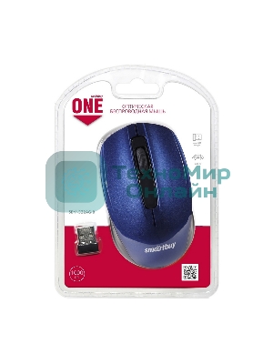 Мышь беспроводная Smartbuy ONE 332 синяя (SBM-332AG-B)