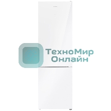 Холодильник Maunfeld MFF200NFW белый глянц. двухкамерный 271/106л морозилка снизу, No Frost