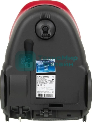 Пылесос Samsung VC20M257AWR красный, 460/2000 Вт, уборка сухая, пылесборник мешок 2.5 л