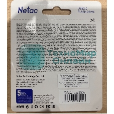 Флешка USB Netac U116 (NT03U116N-064G-20WH), 64Gb, USB 2.0, R/W 70/30, белый