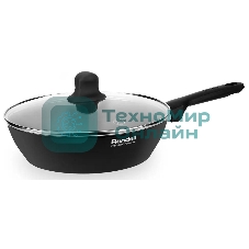 Сковорода Rondell Frank RDA-1372, 24 см, с крышкой, черный