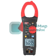 Токоизмерительные клещи UT205A+ Напряжение постоянного/переменного тока (1000 В); переменный ток (1000А); Сопротивление (40 МОм); Емкость (40 мФ); Частота (10 МГц); Отверстие челюсти 42 мм