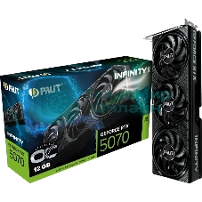 Видеокарта Palit RTX 5070 INFINITY 3 OC 12Gb GDDR7 192bit 3-DP HDMI